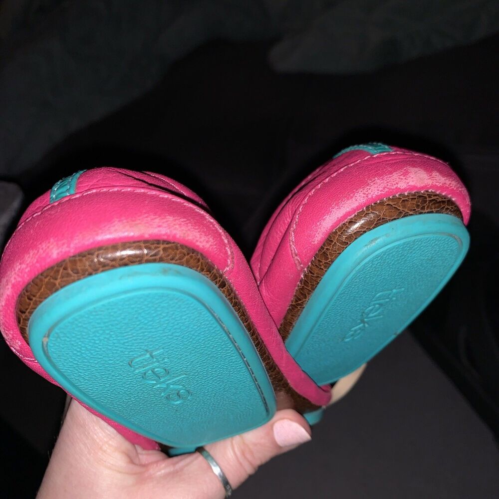 Tieks by Gavrieli Women's Ballet Flats Size 6, Fuchsia Pink Matte, Leather Shoes - Picture 6 of 7